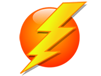 lightening colour icon